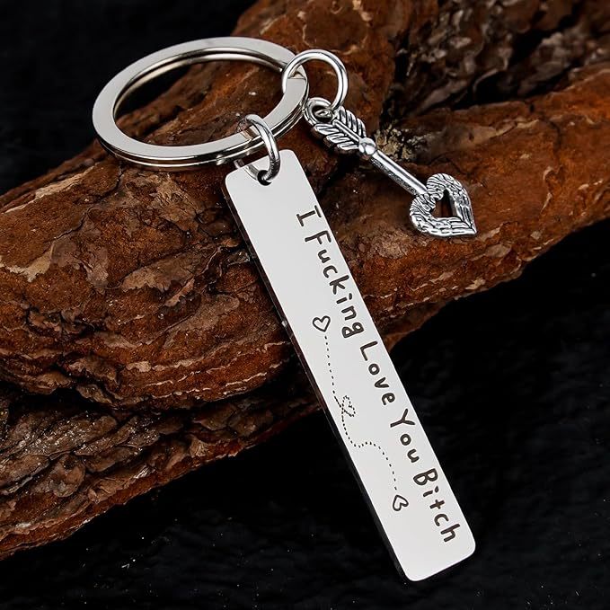 Funny Engraved Love Keychain