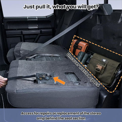 Universal Rear Seat Quick Release Latch Kit with Elastic Pull Rope