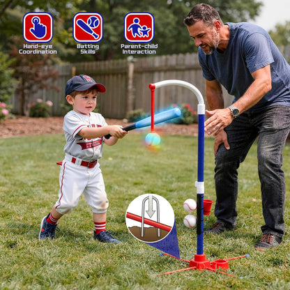 ⚾ 3-in-1 Kids Tee Ball Set