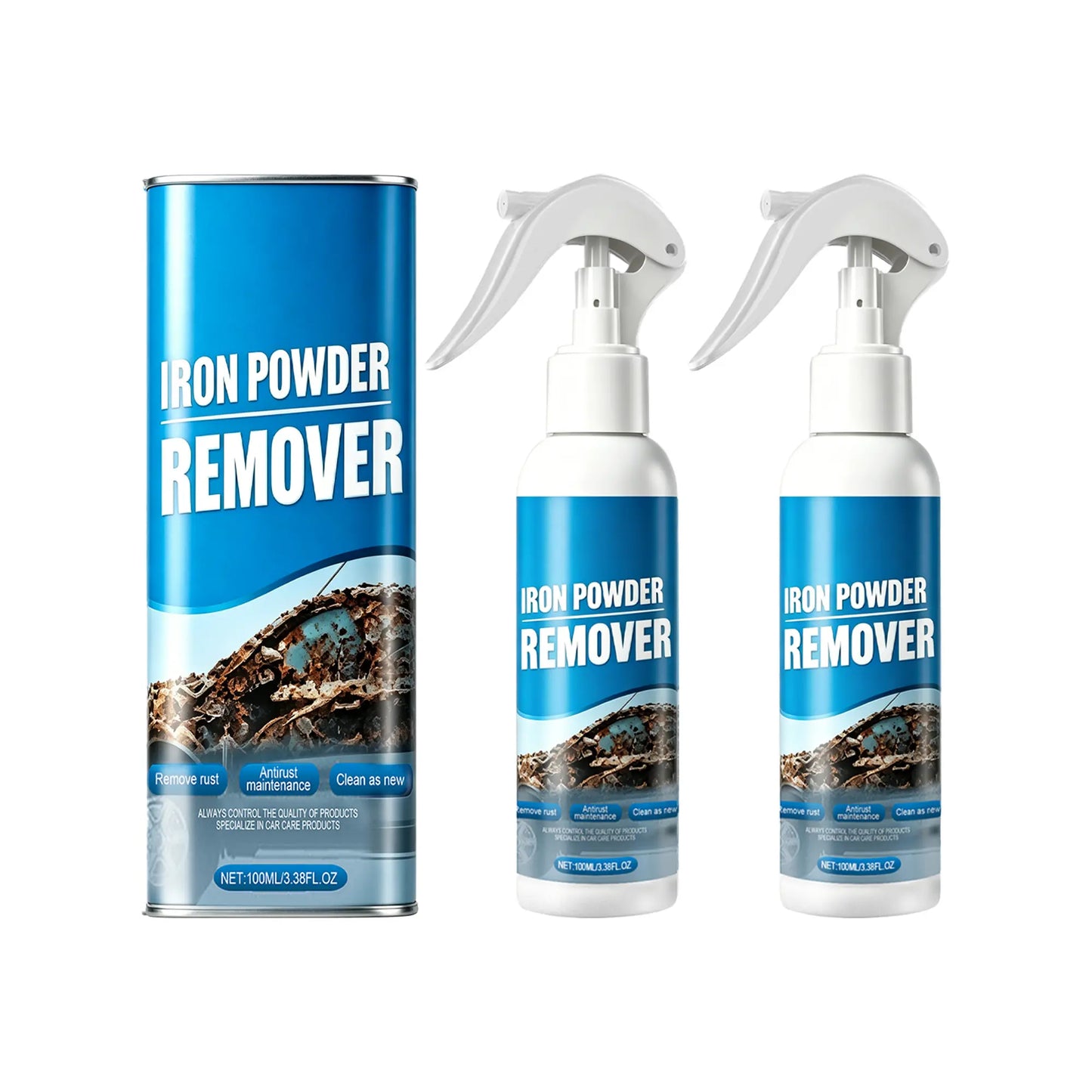 100ML Iron & Rust Remover Spray – Fast-Acting Wheel Cleaner for Rims, Paint & Metal Surfaces