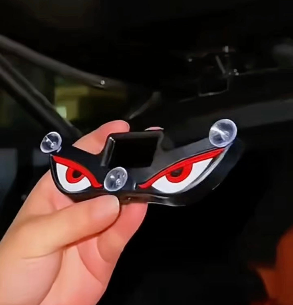 😈 Solar Demon Eye LED Car Window Light