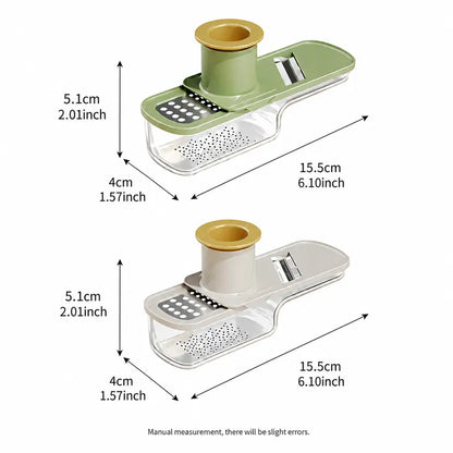 3-in-1 Garlic Grater, Slicer & Ginger Grinder with Hand Guard