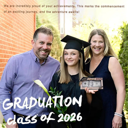 Graduation Money Holder 2026 – Creative Cash Gift Card Frame for Class of 2026, Graduation Keepsake Gift