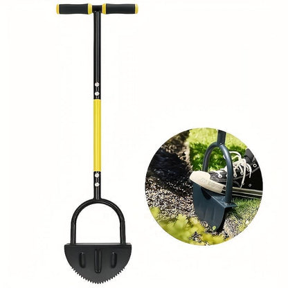 Manual Half-Moon Lawn Edger – Long Handle Garden Turf Edging Tool for Clean Borders & Precise Lawn Trimming
