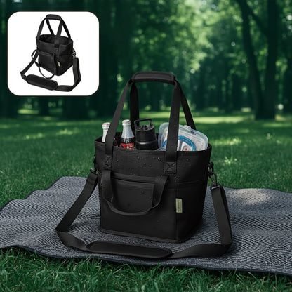 Family Size 4-Compartment Drink Carrier Bag for Coffee Cups & Tumblers