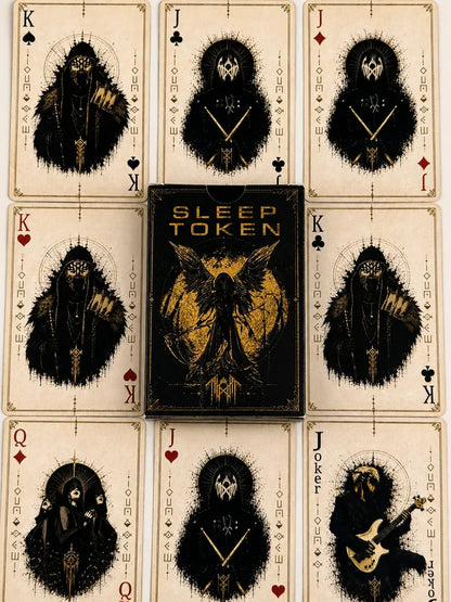 Sleep Token Inspired Playing Cards Deck – Gothic Fantasy Poker Cards, 54-Card Collectible Card Game for Music Fans & Collectors