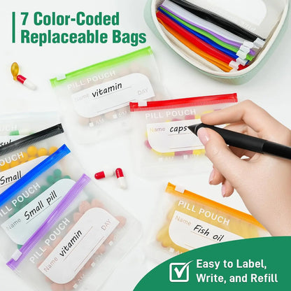 A8 Waterproof Pill Organizer Set