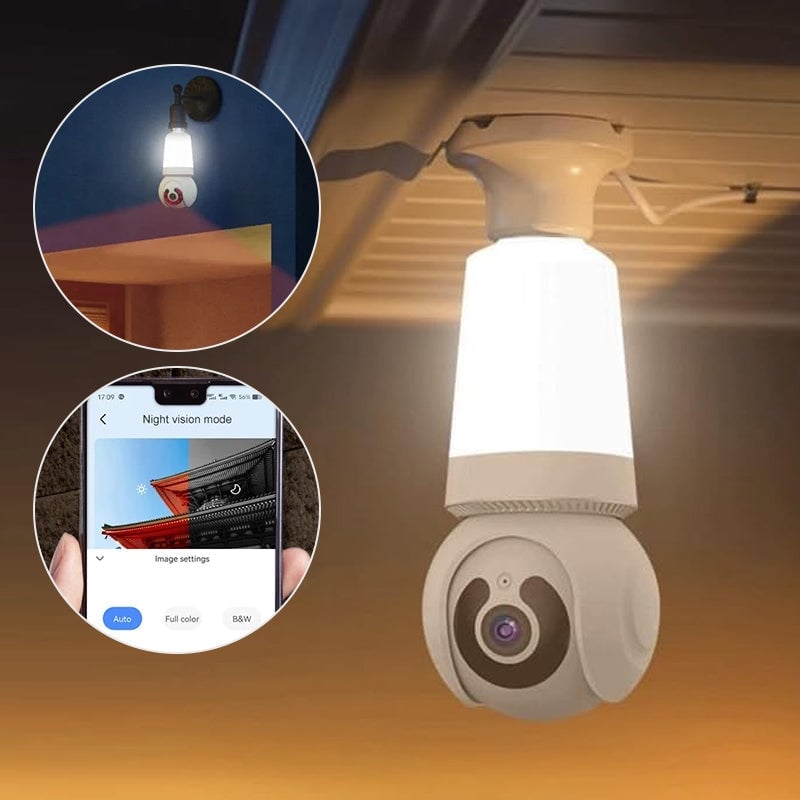 Outdoor Light Bulb Security Camera