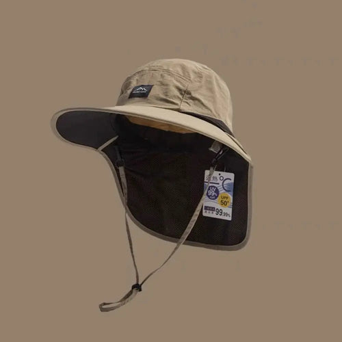 Unisex UV Protection Bucket Hat with Neck Flap – Breathable Sun Hat for Hiking, Fishing & Outdoor Adventures (Adult & Kids)