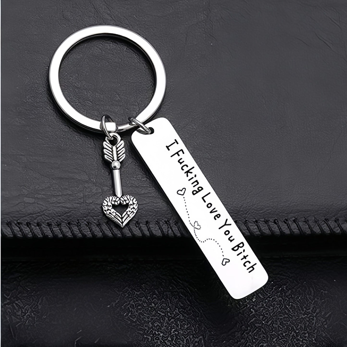 Funny Engraved Love Keychain