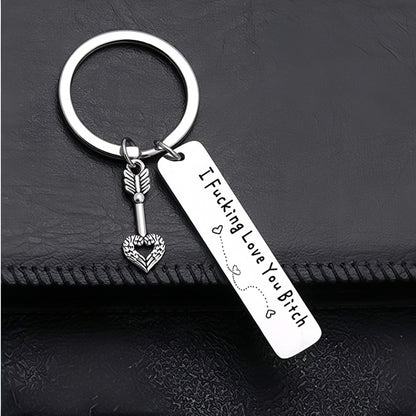 Funny Engraved Love Keychain