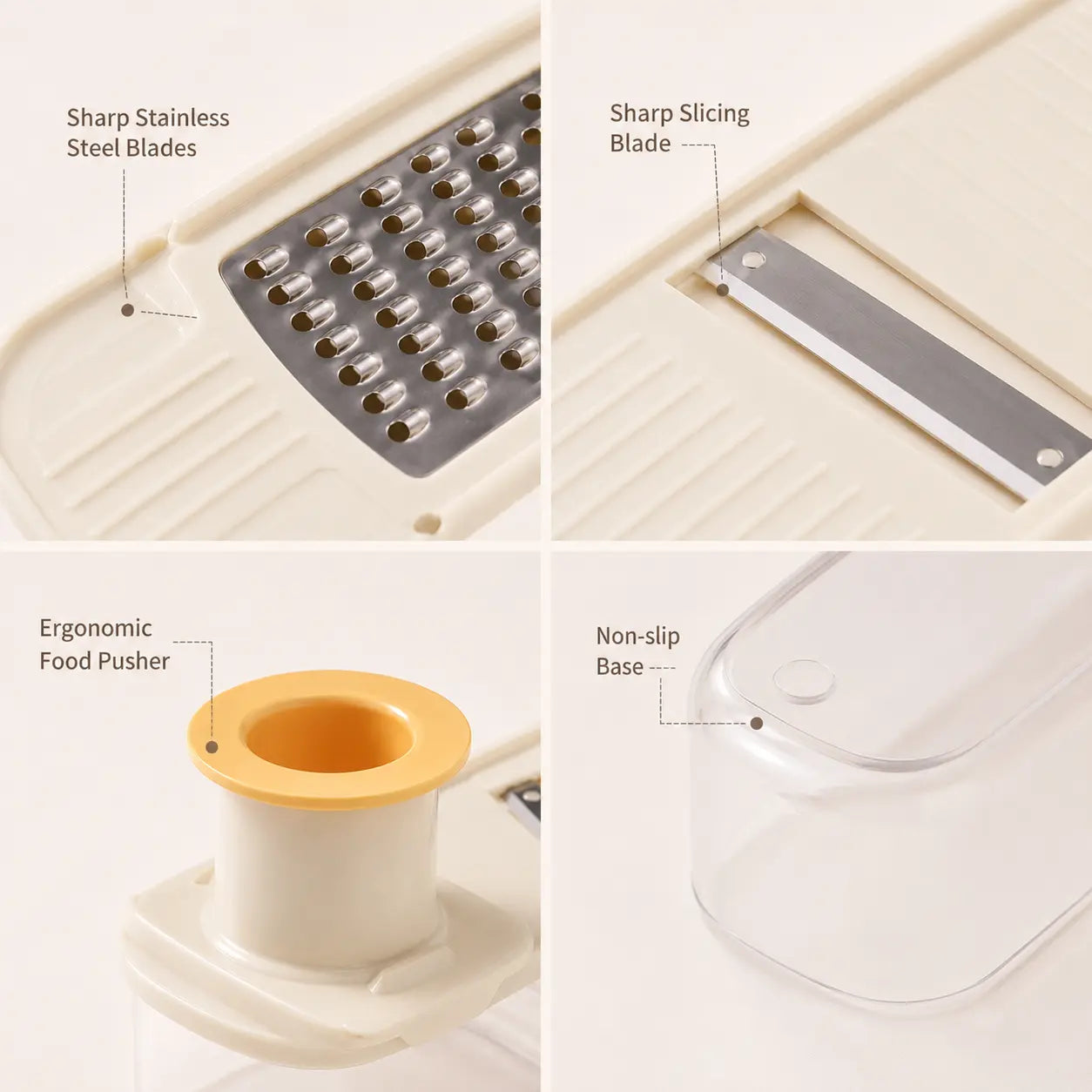 3-in-1 Garlic Grater, Slicer & Ginger Grinder with Hand Guard