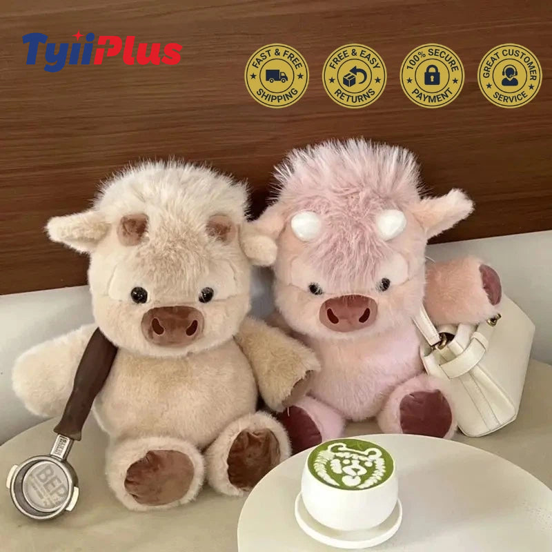 Running Highland Cow Plushie