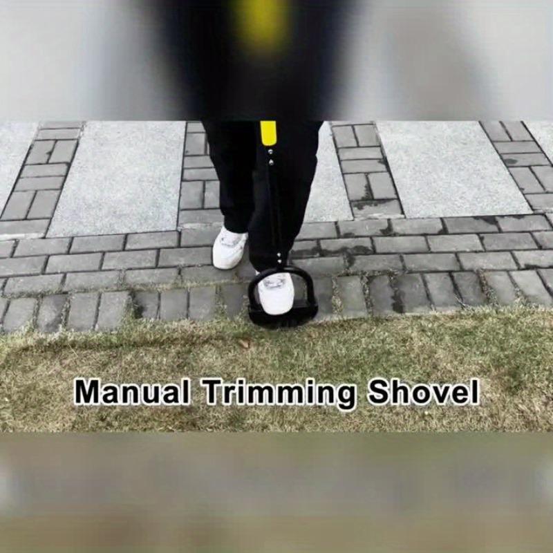 Manual Half-Moon Lawn Edger – Long Handle Garden Turf Edging Tool for Clean Borders & Precise Lawn Trimming