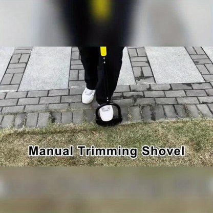 Manual Half-Moon Lawn Edger – Long Handle Garden Turf Edging Tool for Clean Borders & Precise Lawn Trimming