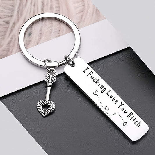 Funny Engraved Love Keychain