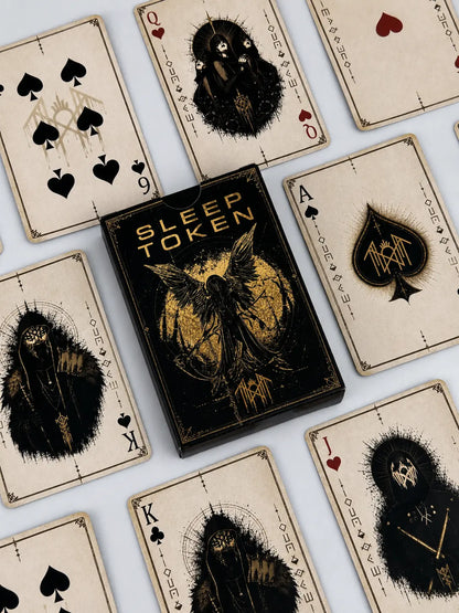 Sleep Token Inspired Playing Cards Deck – Gothic Fantasy Poker Cards, 54-Card Collectible Card Game for Music Fans & Collectors