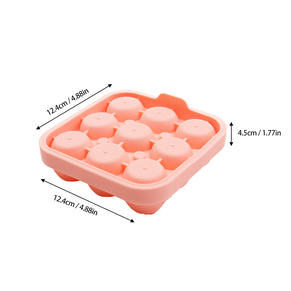 Rose Ice Cube Tray – 9-Cavity Silicone Mold for Whiskey & Cold Drinks