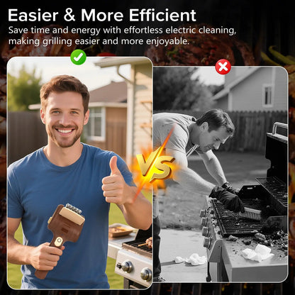 New Electric Grill Cleaner Bristle Free