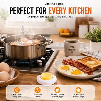 TYIIMAX™ 2PCS Egg Piercer for Boiling Eggs – One-Press Egg Pricker with Stainless Steel Needle, Prevents Shell Cracks & Makes Eggs Easier to Peel