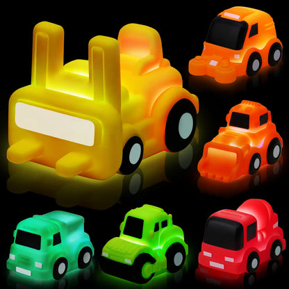 Light Up Bath Toy Cars – Water Activated Floating Vehicle Toys for Todlers