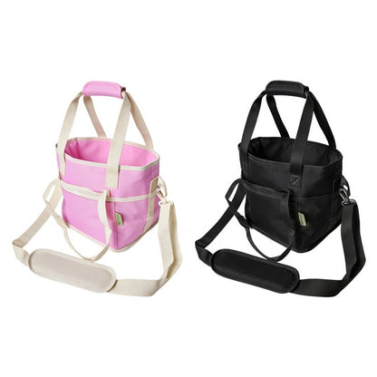 Family Size 4-Compartment Drink Carrier Bag for Coffee Cups & Tumblers