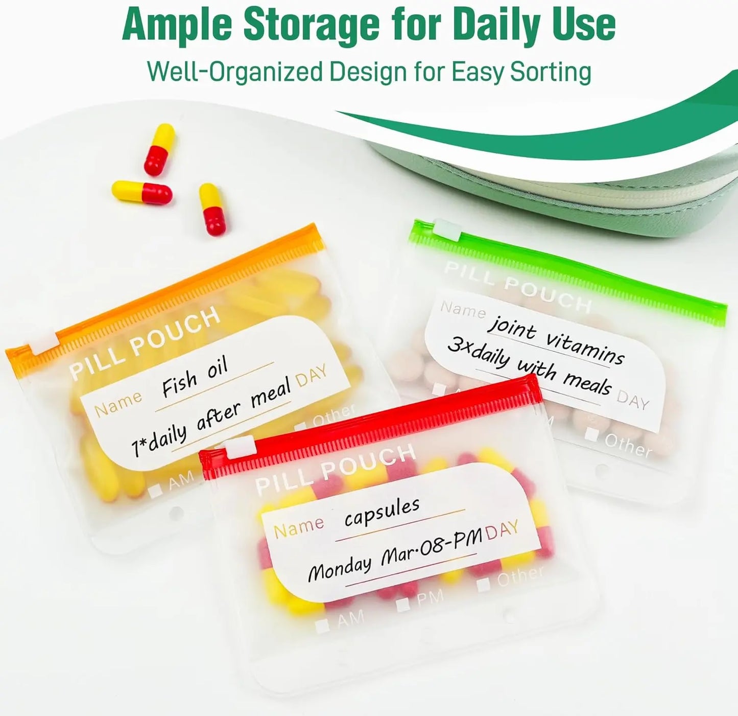 A8 Waterproof Pill Organizer Set