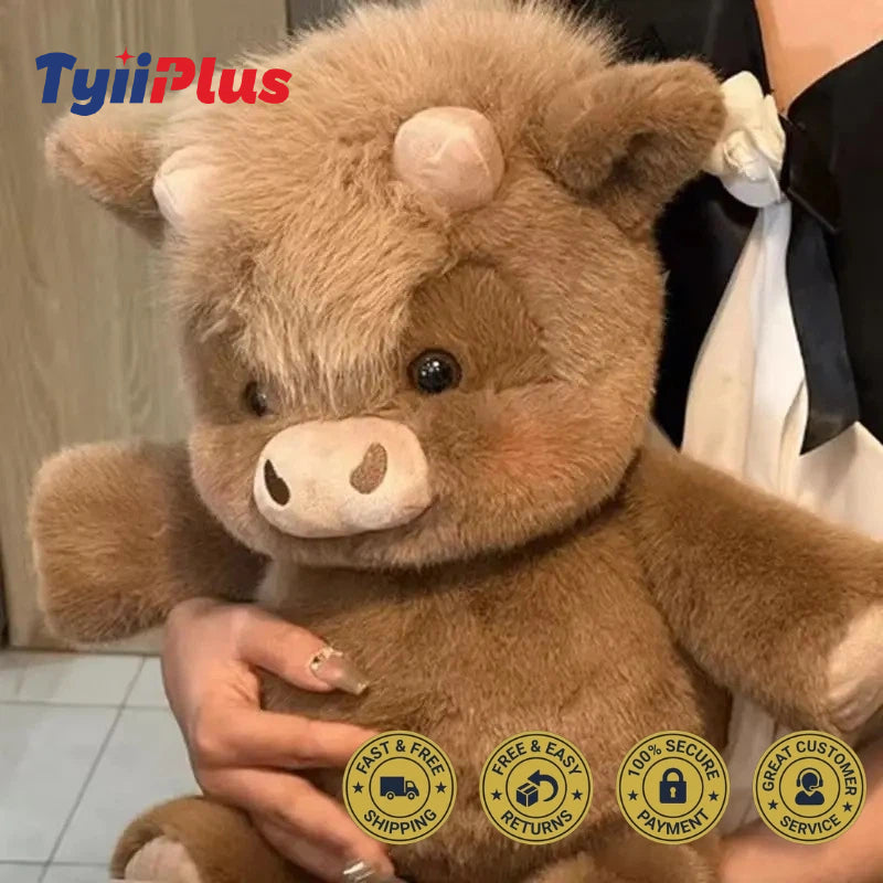 Running Highland Cow Plushie