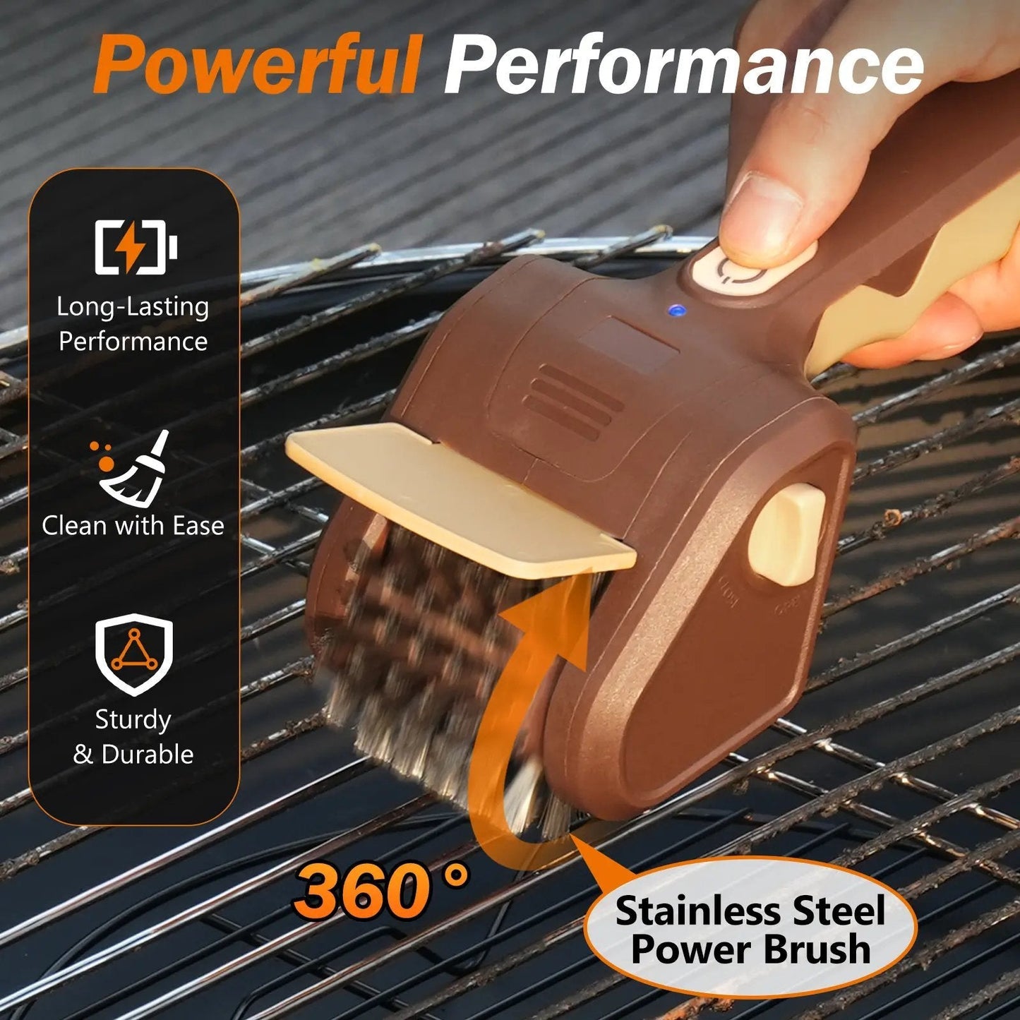 New Electric Grill Cleaner Bristle Free