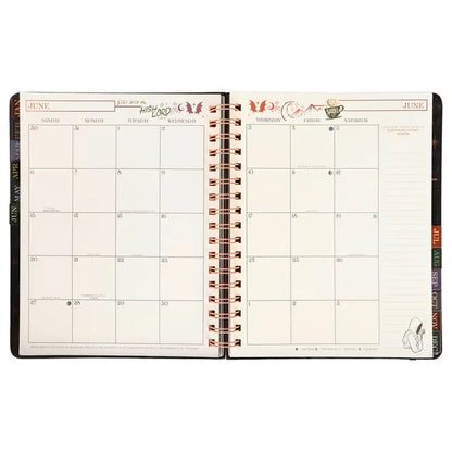 🖤 Fantasy Weekly Planner 2027 – Hardcover Monthly & Weekly Organizer with Stickers, Pocket & Bookmark