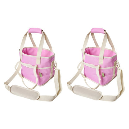 Family Size 4-Compartment Drink Carrier Bag for Coffee Cups & Tumblers