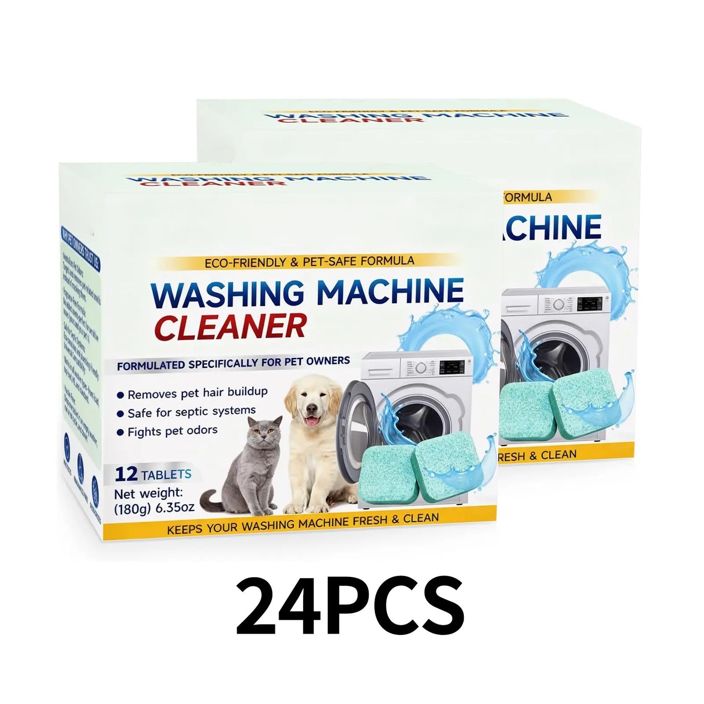 Pet-Specific Washing Machine Cleaning Tablets