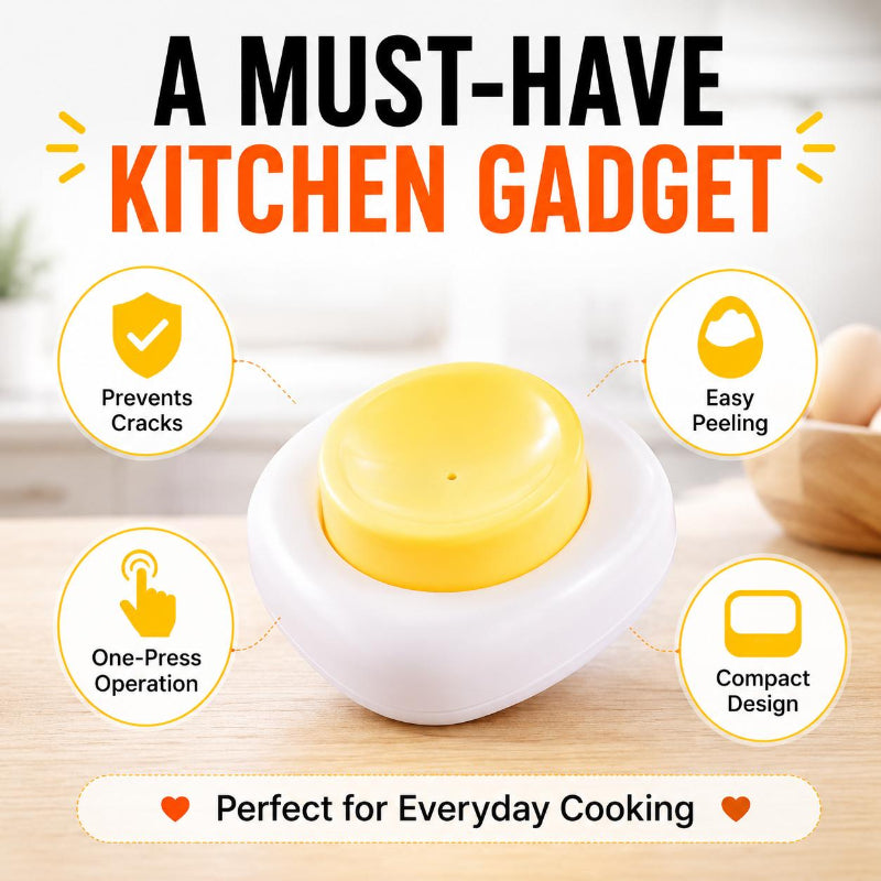 TYIIMAX™ 2PCS Egg Piercer for Boiling Eggs – One-Press Egg Pricker with Stainless Steel Needle, Prevents Shell Cracks & Makes Eggs Easier to Peel