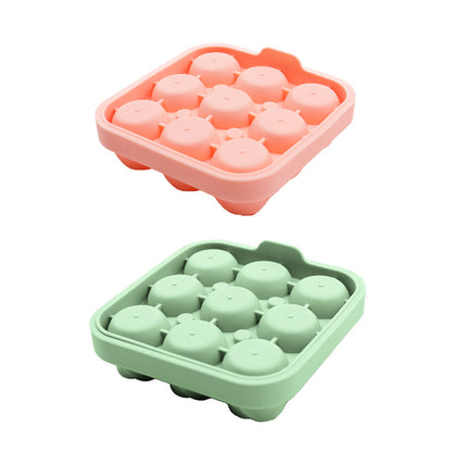 Rose Ice Cube Tray – 9-Cavity Silicone Mold for Whiskey & Cold Drinks