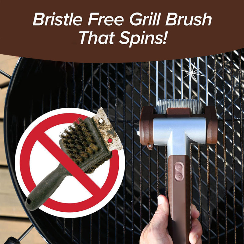 New Electric Grill Cleaner Bristle Free