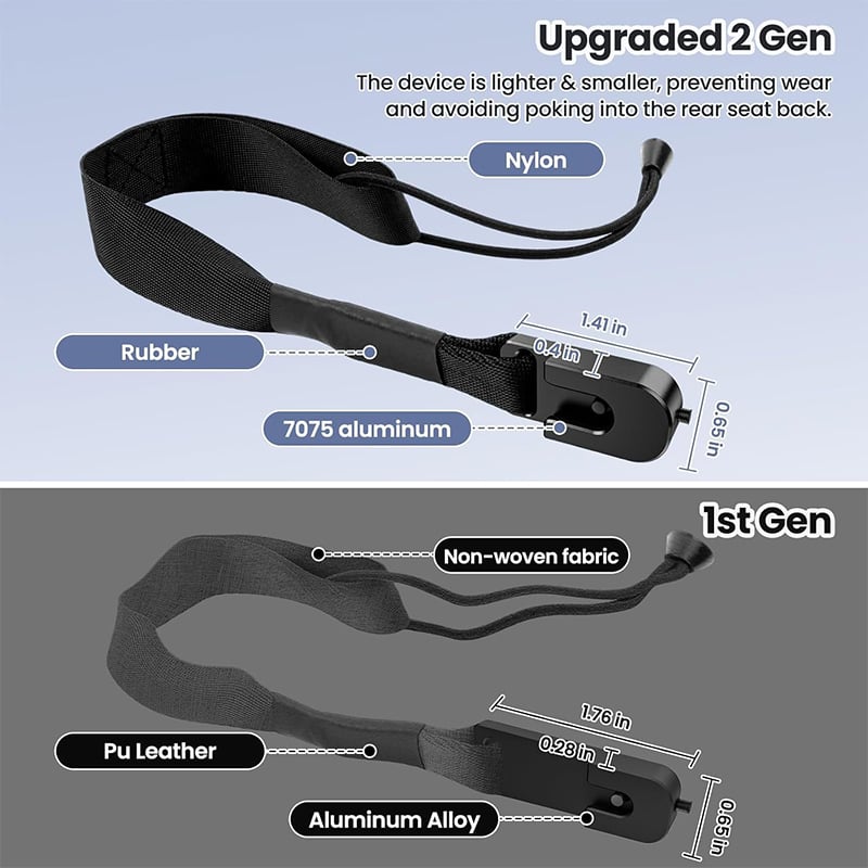Universal Rear Seat Quick Release Latch Kit with Elastic Pull Rope