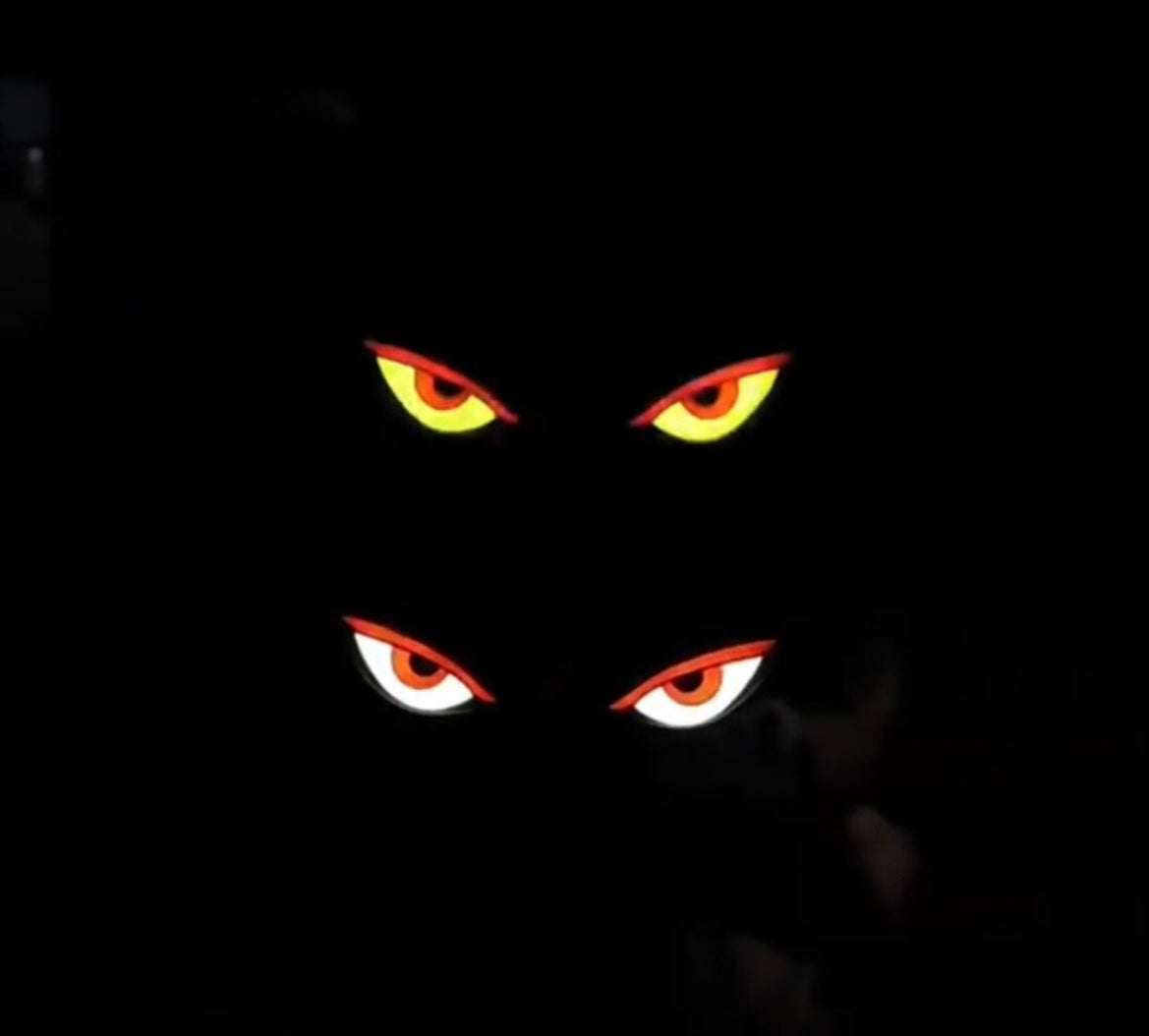 😈 Solar Demon Eye LED Car Window Light