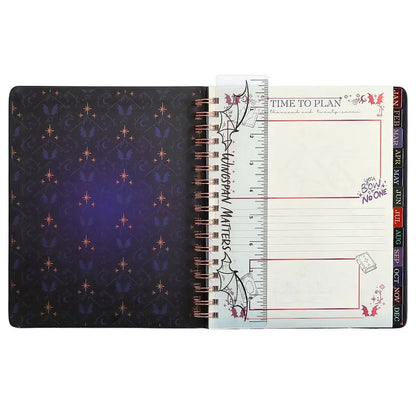 🖤 Fantasy Weekly Planner 2027 – Hardcover Monthly & Weekly Organizer with Stickers, Pocket & Bookmark