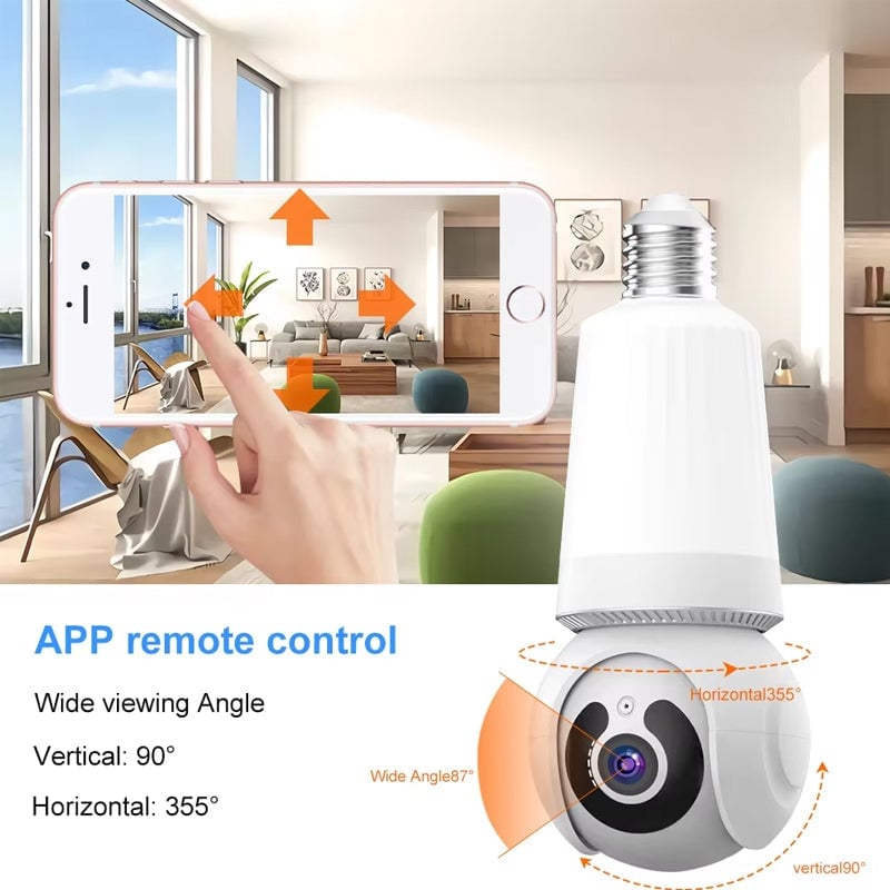 Outdoor Light Bulb Security Camera
