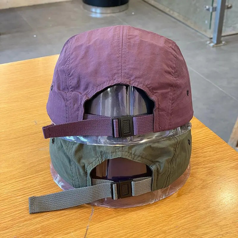 Vintage Japanese Street Style Baseball Cap – Lightweight Quick-Dry Duckbill Snapback Hat
