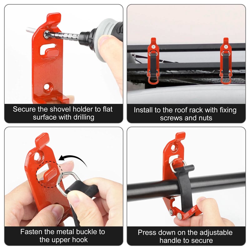 Heavy Duty Zinc Alloy Shovel Mount