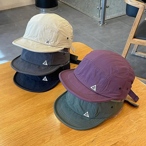 Vintage Japanese Street Style Baseball Cap – Lightweight Quick-Dry Duckbill Snapback Hat