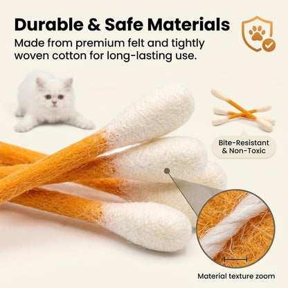 ❤️For happy, healthy, and active indoor cats🐱Swabs Cat Toys with Catnip