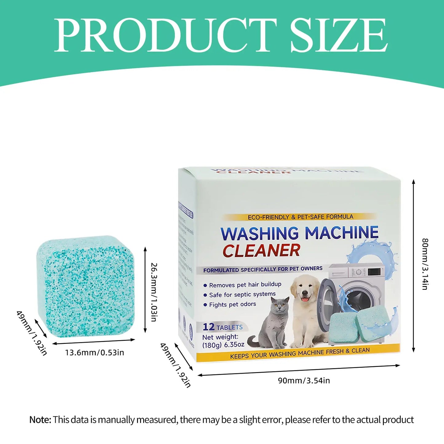 Pet-Specific Washing Machine Cleaning Tablets