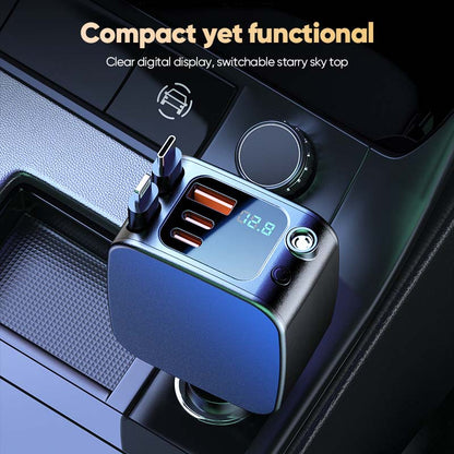 Multi-functional Universal Retractable Super-Fast Car Charger