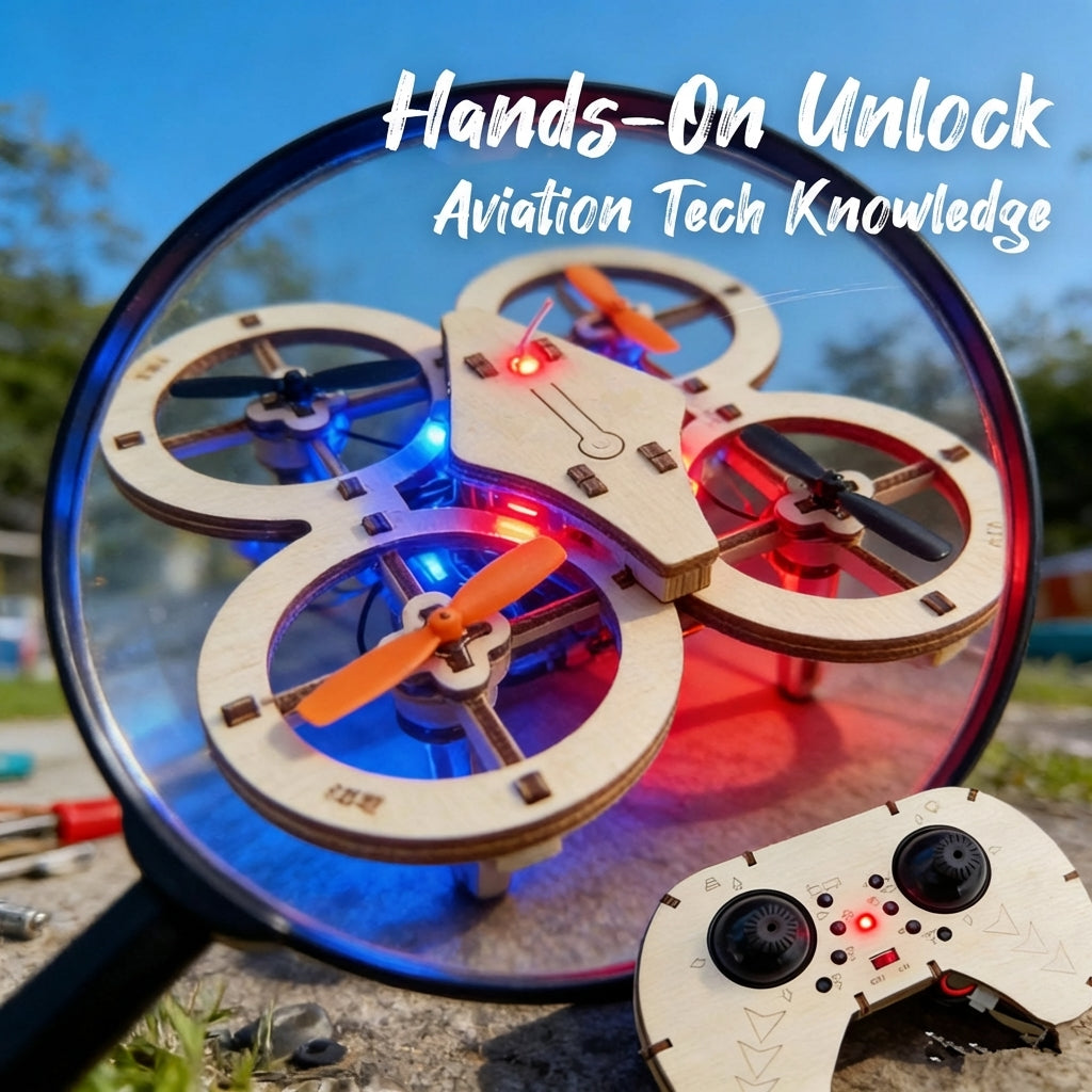 DIY Wooden Remote Control Drone Kit – Build & Fly Your Own Quadcopter