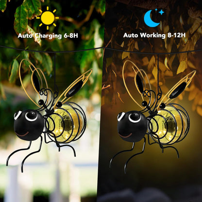 ⚡🔥Outdoor Hanging Solar Bee Light
