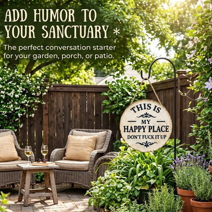 This Is Our Happy Place Metal Wall Sign