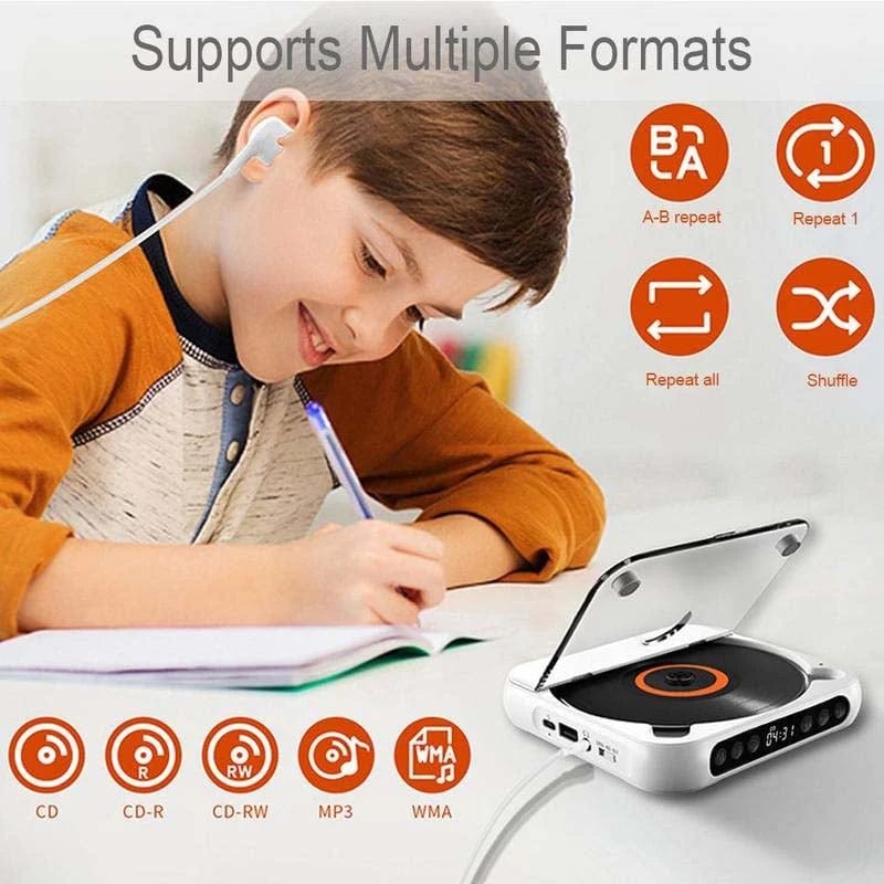 Portable Bluetooth CD Player ❤️ The Perfect Gift for Music Lovers
