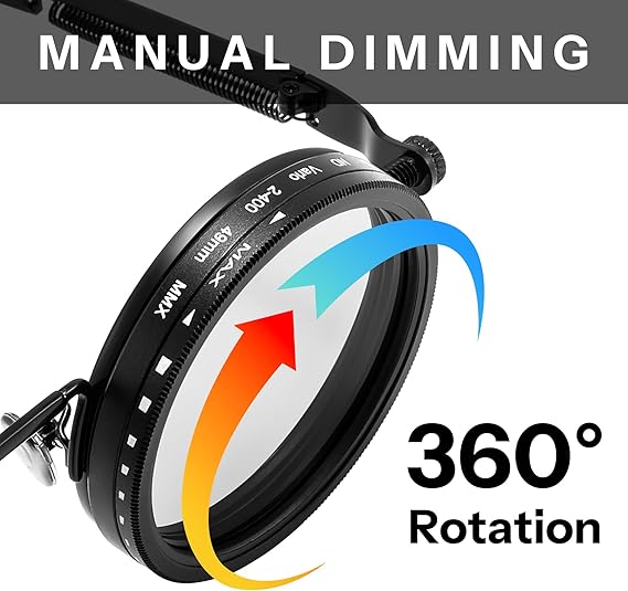 9-Level Adjustable ND Filter Polarized Sunglasses